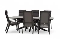 Trestino diningset valence frazer antraciet - thumbnail