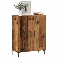 Dressoir 69,5x34x90 cm bewerkt hout oud houtkleurig - thumbnail