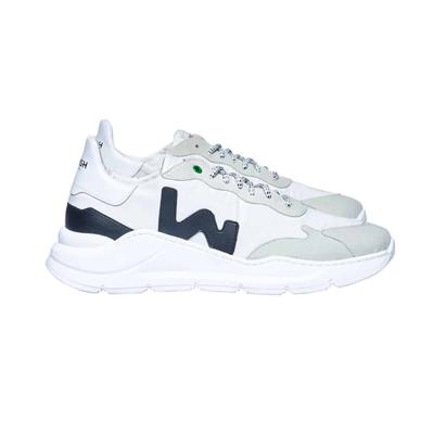 Womsh Vegan Sneaker Wave Wit Crème met Zwarte W