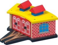 Garage voor locomotief - spoorwegen - thumbnail