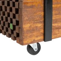 Bijzettafel teakhout 60x60x38 cm - thumbnail