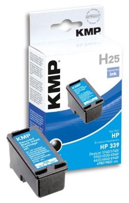 KMP Inktcartridge vervangt HP 339, C8767E Compatibel Zwart H25 1023,4339 KMP Inktcartridge vervangt HP 339, C8767E Compatibel Zwart H25 1023,4339