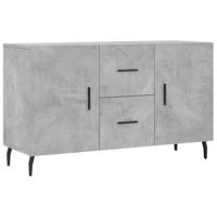 Dressoir 100x36x60 cm bewerkt hout betongrijs - thumbnail