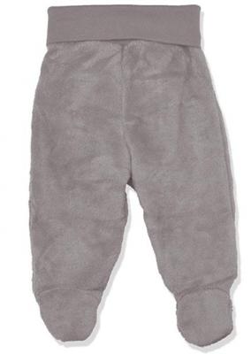 Playshoes Schnizler babybroekje met voetjes fleece Uni Grijs-74