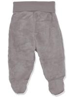 Playshoes Schnizler babybroekje met voetjes fleece Uni Grijs-74 - thumbnail