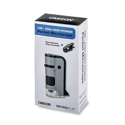 Carson Handmicroscoop MP-250 MicroFlip 100-200x met Smartphone Adapter - thumbnail