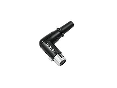 Hicon HI-X3RF-M XLR-connector Bus, haaks Aantal polen: 3 Zwart 1 stuk(s)