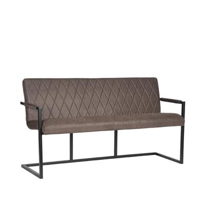 LABEL51 Eetkamerbank Denmark - Antraciet - Microfiber - 155 cm LABEL51 Eetkamerbank Denmark - Antraciet - Microfiber - 155 cm