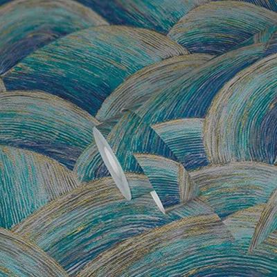 Livingwalls Metropolitan Stories. Travel Stories - Blauw - Structuur - 391051