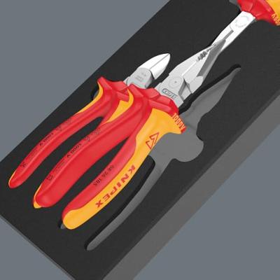 Wera 9784 Schuimrubberen inzetstuk | Met KNIPEX tangen Set VDE 1 | 3-delig - 5150184001 Wera 9784 Schuimrubberen inzetstuk | Met KNIPEX tangen Set VDE 1 | 3-delig - 5150184001