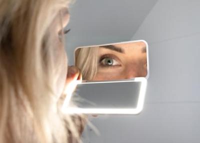 Cosmeticaspiegel met LED-lampje, wit KZ2010 CONCEPT