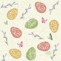Duni Servetten Joyful Spring 24x24cm - thumbnail