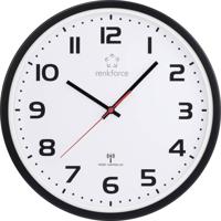 Renkforce RF-6826036 Wandklok Zendergestuurd 32 cm x 45.5 mm Wit/zwart - thumbnail