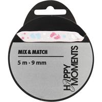 Creativ Company Decoratielint, b: 9 mm, roze, 5 m/ 1 rol - thumbnail
