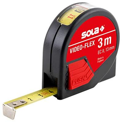 Sola Rolbandmaat 3mtr Video-Flex, Met afleesvenster EG-Klasse 2 SB - 50012901 - 50012901 Sola Rolbandmaat 3mtr Video-Flex, Met afleesvenster EG-Klasse 2 SB - 50012901 - 50012901