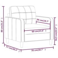 Fauteuil 60 cm stof taupe - thumbnail