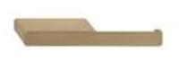 Geesa Shift Toiletrolhouder zonder klep met planchet Goud geborsteld 919924-07 - thumbnail