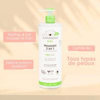 Alphanova Biologische 3 in 1 Bubble Wash voor Baby's - thumbnail