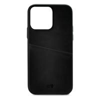 Senza Pure Leather Cover with Card Slot Apple iPhone 13 Pro Deep Black - thumbnail