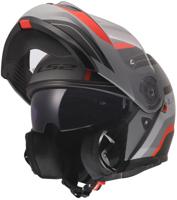 LS2 opklaphelm "ff908 strobe ii monza" helmets ff908 strobe monza black/grey/red xl - thumbnail