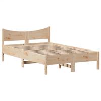 Bedframe zonder matras massief grenenhout 135x190 cm - thumbnail