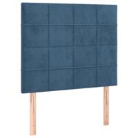 Bedframe zonder matras 80x200 cm fluweel donkerblauw - thumbnail