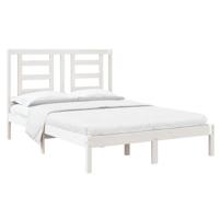 Bedframe massief hout wit 120x190 cm - thumbnail