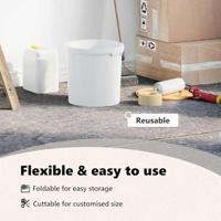 VidaXL Verhuisdekens 10 pcs grijs 150 x 200 cm stof - thumbnail