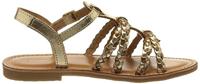 Leren meisjessandalen Baia LES TROPEZIENNES® BY M. BELARBI goud/multi - thumbnail