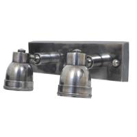 Opbouwspot Indigo Double Swirl Antiek Zilver - thumbnail