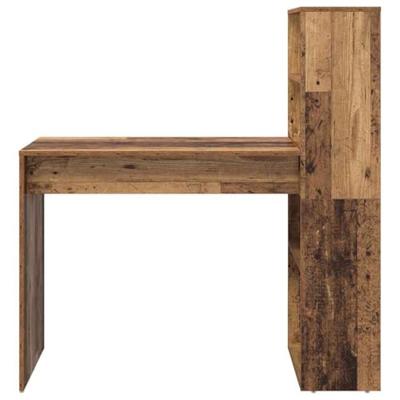 Bureau met plank Oud hout 113 x 54 x 120 cm Bewerkt hout