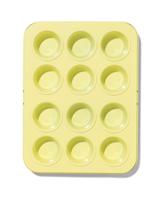 HEMA Mini muffinbakvorm PFAS-vrij (geel) - thumbnail