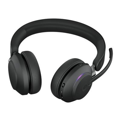 Jabra Evolve2 65 MS On Ear headset Bluetooth Stereo Zwart Volumeregeling, Indicator voor batterijstatus, Microfoon uitschakelbaar (mute) Telefoon