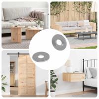 Washers 2 pcs Zilver 12 x 12 x 1,2 cm IJzer - thumbnail