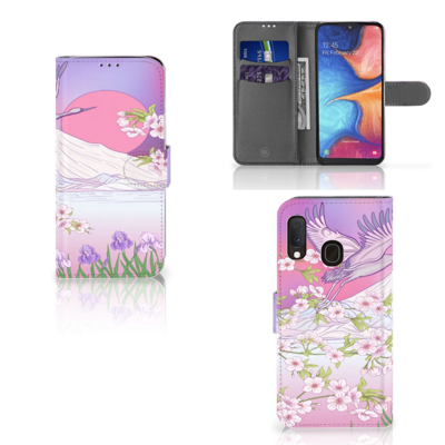 Samsung Galaxy A20e | Telefoonhoesje | Met pasjeshouder | Bird Flying