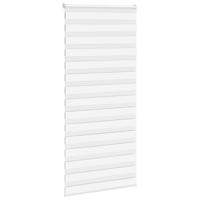 Zebra rolgordijn 95x230 cm stofbreedte 90,9 cm polyester wit - thumbnail