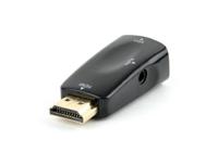 Gembird AB-HDMI-VGA-02 kabeladapter/verloopstukje VGA DB15 HDMI 19 pin Zwart - thumbnail
