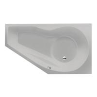 Ligbad Inbouw Xenz Fiji Vijfhoek Rechts 90x160x48cm Acryl Cement Mat met Poten - thumbnail