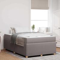 Bedframe met matras met matras Taupe 120 x 200 cm Stof - thumbnail