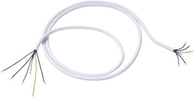 BACHMANN kooksnoer 3,0 m wit 5G1.50, AEH/AEH H05VV-F 5G1.50 onverpakt