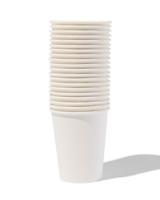 HEMA Papieren bekers 250ml wit - 20 stuks - thumbnail