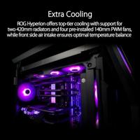 Asus Asus Geh ROG HYPERION GR701 BTF EDITION Full Tower Tower-behuizing, Gaming-behuizing, PC-behuizing Zwart, Transparant Zijvenster, Met ventilatiesleuven, - thumbnail