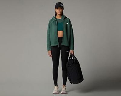 The North Face Dotknit Thermal FZ Hoodie Fleece Dames Duck Green S