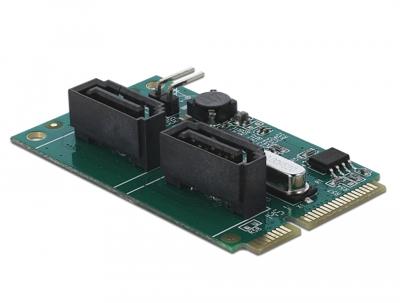 DeLOCK Mini PCIe Converter naar 2xSATA met RAID