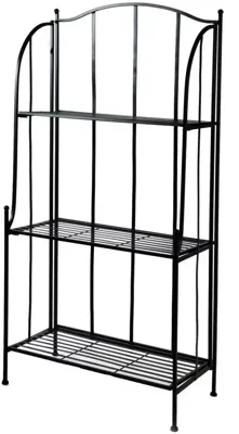 Mcollections Etagère Metaal - 60 x 30 x 125 cm - Zwart