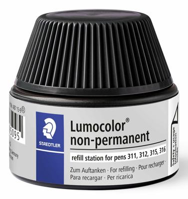 Viltstiftvulling staedtler lumocolor non-perm. zw | 4 stuks