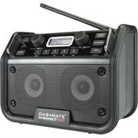 PerfectPro DAB+mate Bouwradio FM AUX, Bluetooth Accu laadfunctie, Spatwaterbestendig, Stofdicht, Stofvast, Herlaadbaar Zwart - thumbnail