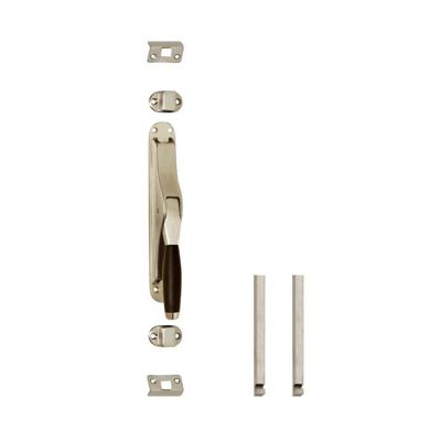 Set pomp-espagnolet Ton 400 inclusief stangenset 2x 1250mm nikkel mat/ebbenhout