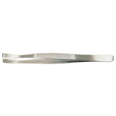 Promat/Tecwerk plaat pincet | totale lengte 120 mm | hoekige punten RVS - 4000810477