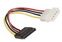 Roline Computer Aansluitkabel [1x Molex 4-polig stekker - 1x SATA-stroombus] 0.15 m Meerdere kleuren - thumbnail